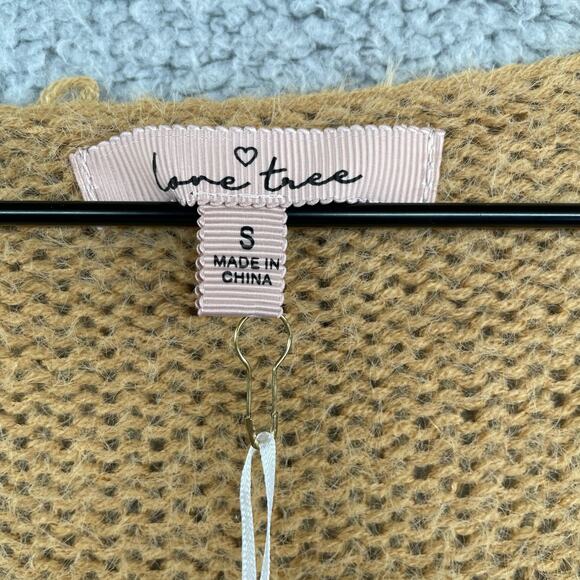 Soft Cable Knit Sweater Womens Small Oversized Tunic Fuzzy Fall Winter Warm Cozy - Picture 9 of 9